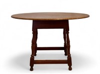 Tiger Maple Tavern Table Antique Style