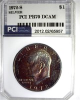 1972-S Silver Ike PR70 DCAM LISTS $450