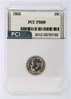 1955 Dime PR69 LISTS $350