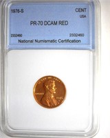 1976-S Cent PR70 DCAM RD LISTS $10000