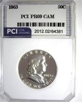 1963 Franklin PR69 CAM LISTS $850