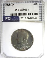 1978-D Kennedy MS67+ LISTS $3750