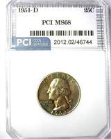 1951-D Quarter MS68 LISTS FOR $14000