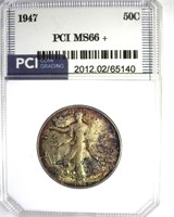 1947 Walking Liberty MS66+ LISTS $525