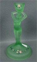 Vintage Art Noveau Nude Decorated Candlestick