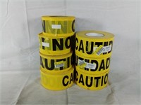 Lot of 7 - Shurtape BT-100 Yellow Caution Non-Adh