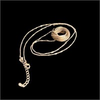 Vintage Tiffany Love Knots Rose Gold Necklace
