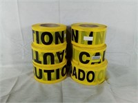 Lot of 6 - Shurtape Yellow Caution Non-Adhesive B