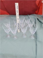 Lot of 10 Wine Glasses 10''