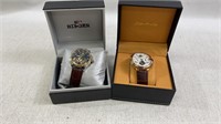 2 mens Designer Watches Binger & Diasteria