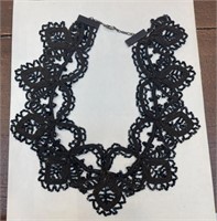 Victorian glass bead collar necklace