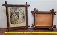 2 antique Eastlake frames - 1 W/vintage Paris