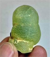 27 Gm Rare Transparent Prehnite On Epidote
