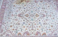 Indian "Kolam closed field" Pattern Carpet