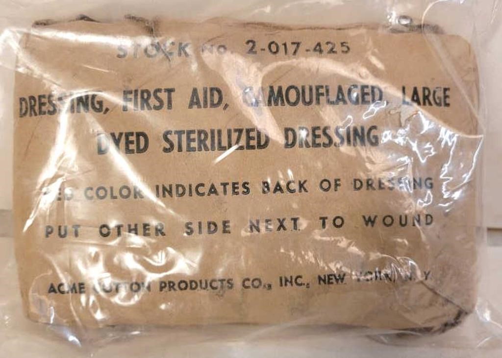 U.S. Military Large Dyed Sterilized Dressing