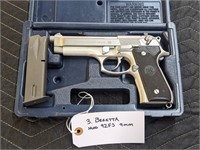 Beretta Model 92FS 9mm with 2 Clips