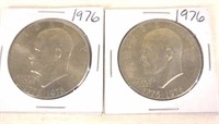 2 - 1976 Eisenhower Dollar Coins
