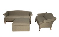 Sofas (2) and Ottoman Set