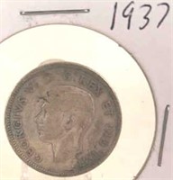 1937 Georgivs VI Canadian Silver Quarter