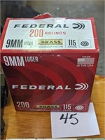 Federal 9mm Luger Ammo - 200 Rounds