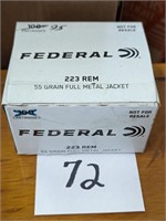 Federal 223 Rem Ammo - 100 Rounds