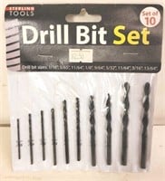 Set of 10 Sterling Drill Bits