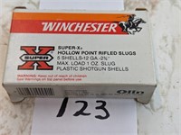 Winchester Super X 12ga Rifled Slugs - 5 Rounds