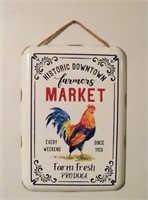 Farmers Market Rooster Historic Downtown Pressed