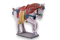 Chinese Tang Style Glazed Pottery Horse