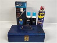 Self-Lighting Torch Kit, Butane Fuel, WD-40