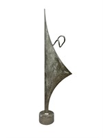Modern Metal Sculpture of Abstract Sail or Fin