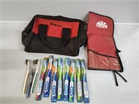 Snap-on Tool Bag, Mac Tools Bag and Tooth Brushes