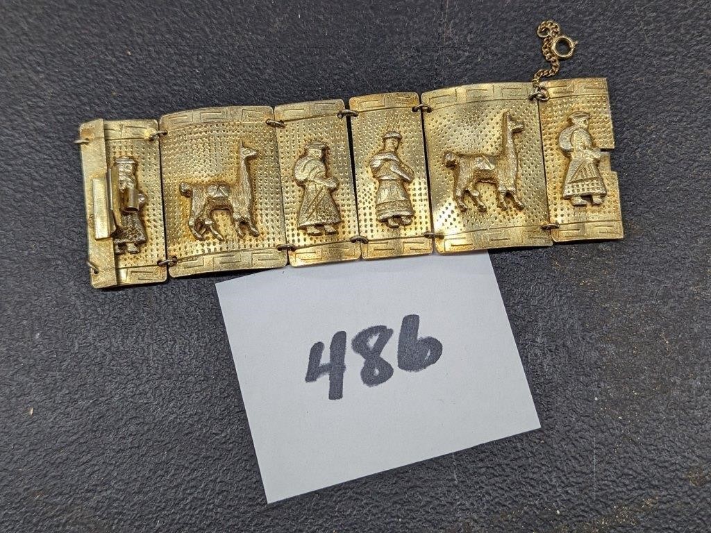 Brass Egyptian Style Bracelet