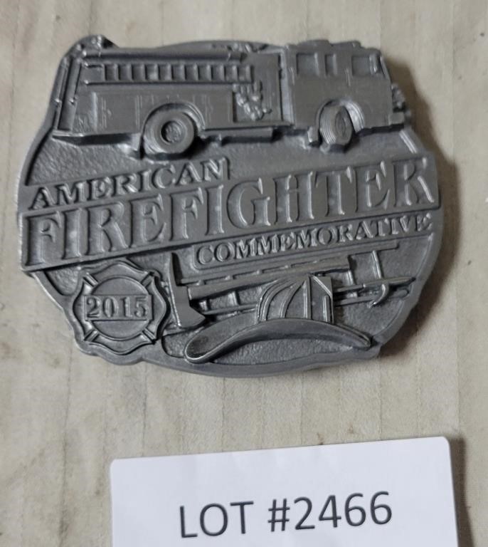 2015 AMERICAN FIREFIGHTER BELT BUCKLE