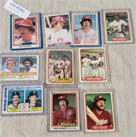 APPROX 10 VTG MIKE SCHMIDT TRADING CARDS