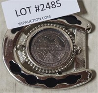 COMSTOCK CASINO & HOTEL TOKEN BELT BUCKLE