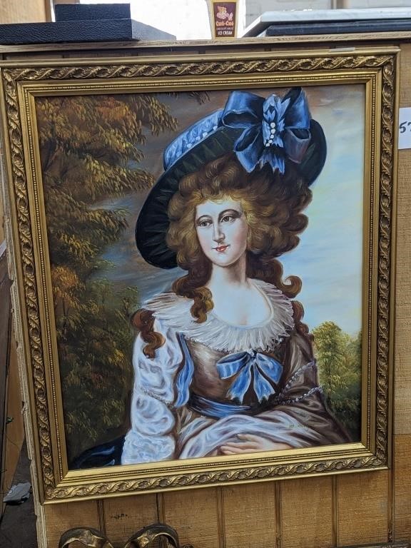 Duchess of Newcastle Signed Painting - 23" x 27"