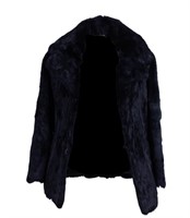 Black Vintage Fur Coat