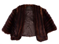 Vintage York PA Made Fur Shrug Cape