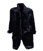 Antique Sheared Black Beaver Coat