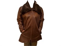 Vakko Ladies Leather Coat
