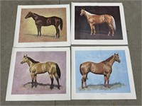4 Dickinson horse posters 18”x21”