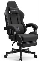 NEW $230 Computer Chair with Footrest Black