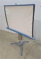 Projector screen with box