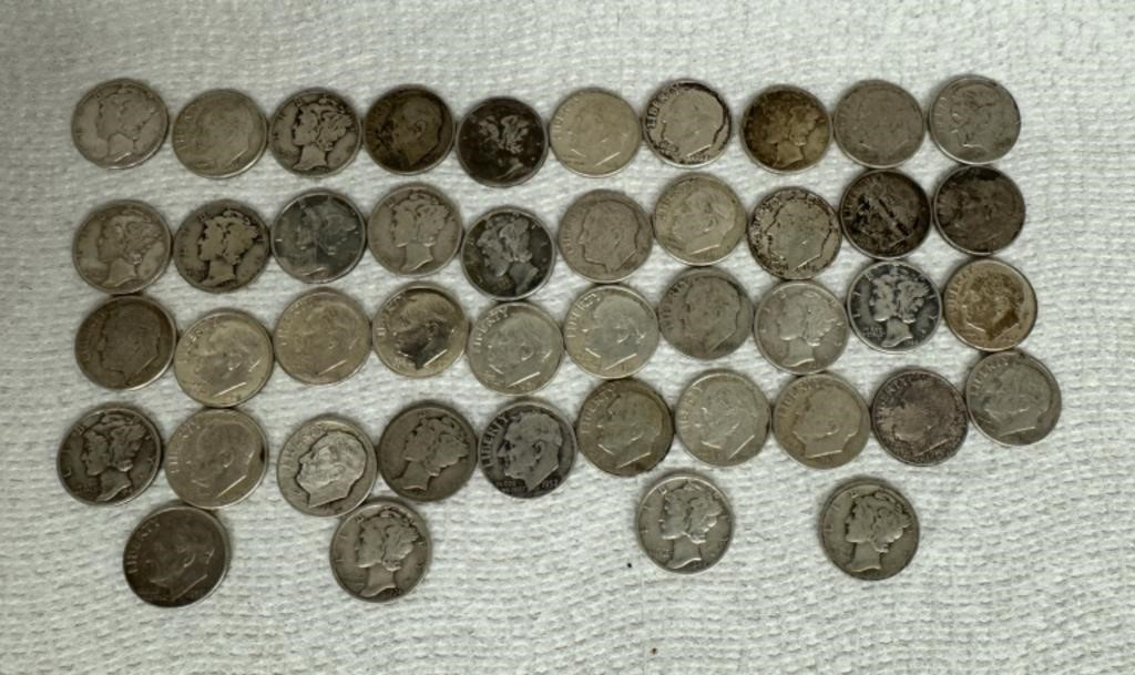 Silver Dime Lot ( 44)