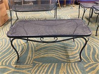 Decorative Metal Patio Coffee Table