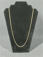 29 Inch Gold Tone Rope Chain