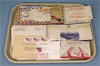 (37) Stamped Air Mail Envelopes + Others