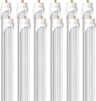 Barrina 8ft LED Bulbs  44W 5500lm  12 Pack