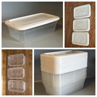 15 Small Clear Totes